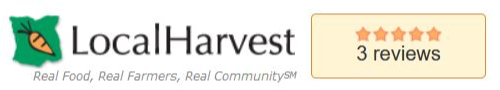 Local Harvest logo with reviews icon
