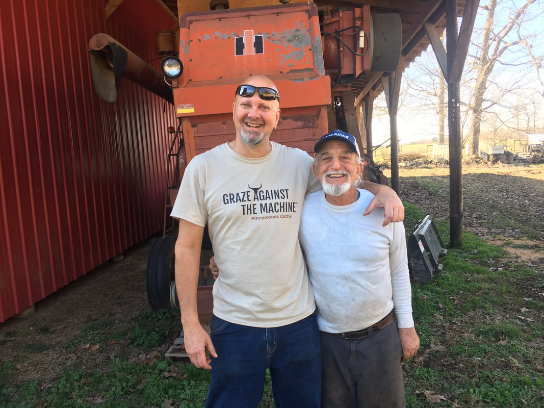 Farmer Mike and one of North Carolina's original organic farmers, Murray Cohen